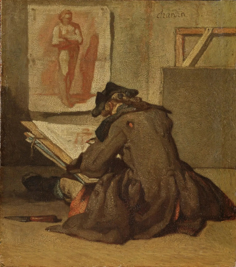 Ung student tecknar - Jean Simeón Chardin