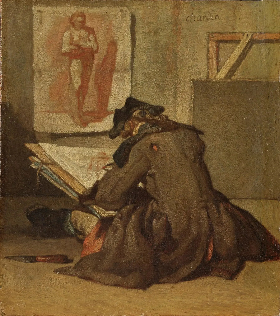 Ung student tecknar - Jean Simeón Chardin