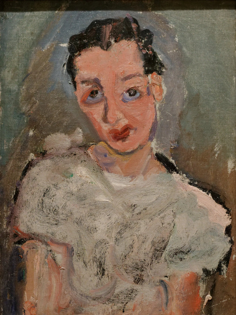 Ung kvinna i vit blus - Chaim Soutine