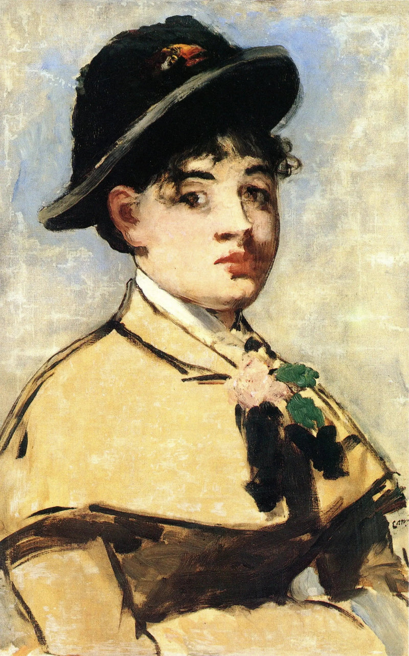 Ung kvinna med kapuschong - Édouard Manet