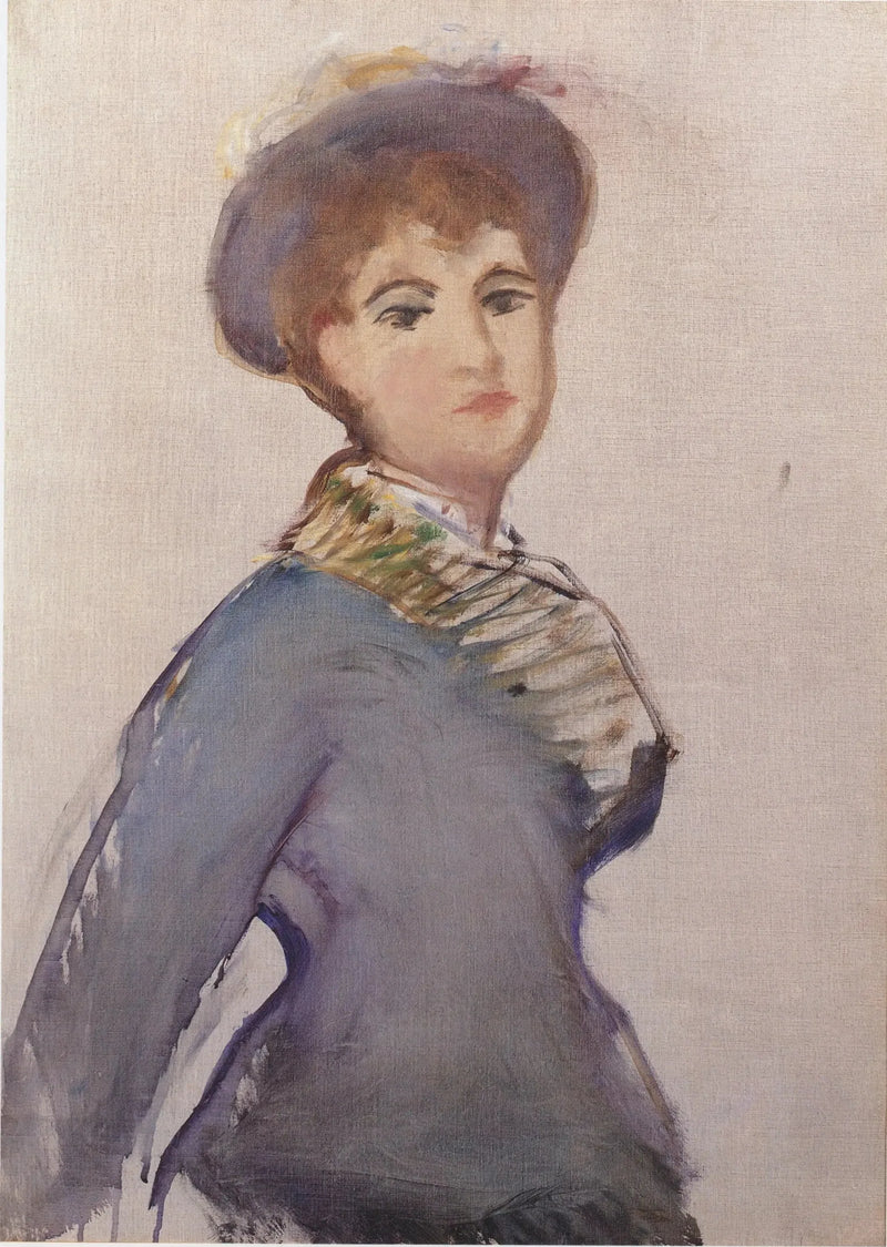 Ung kvinna i halvfigur - Édouard Manet