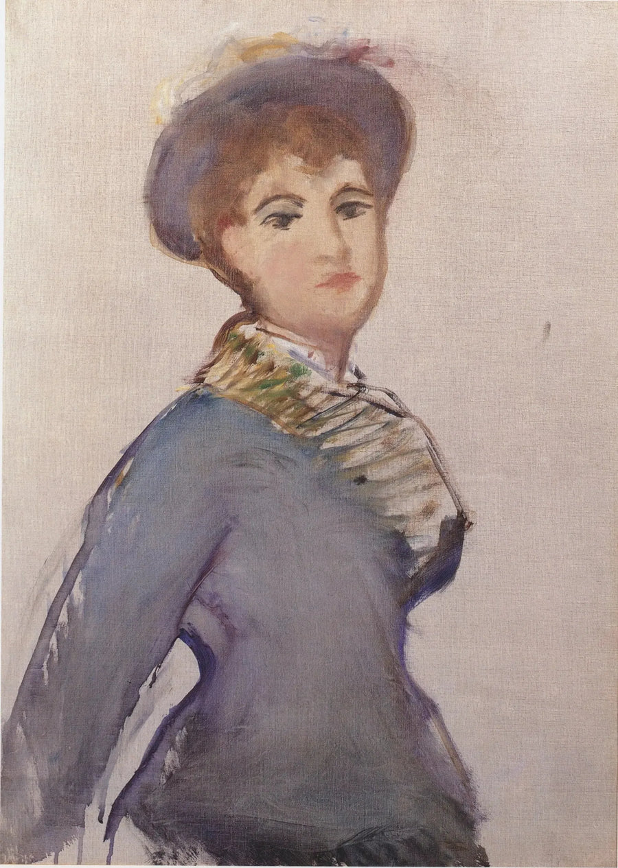 Ung kvinna i halvfigur - Édouard Manet