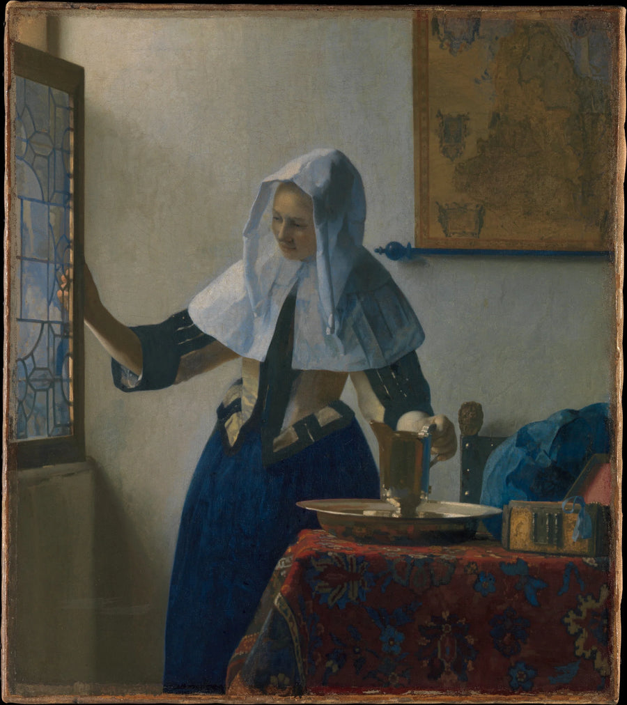 Ung Kvinna med Kanna - Johannes Vermeer