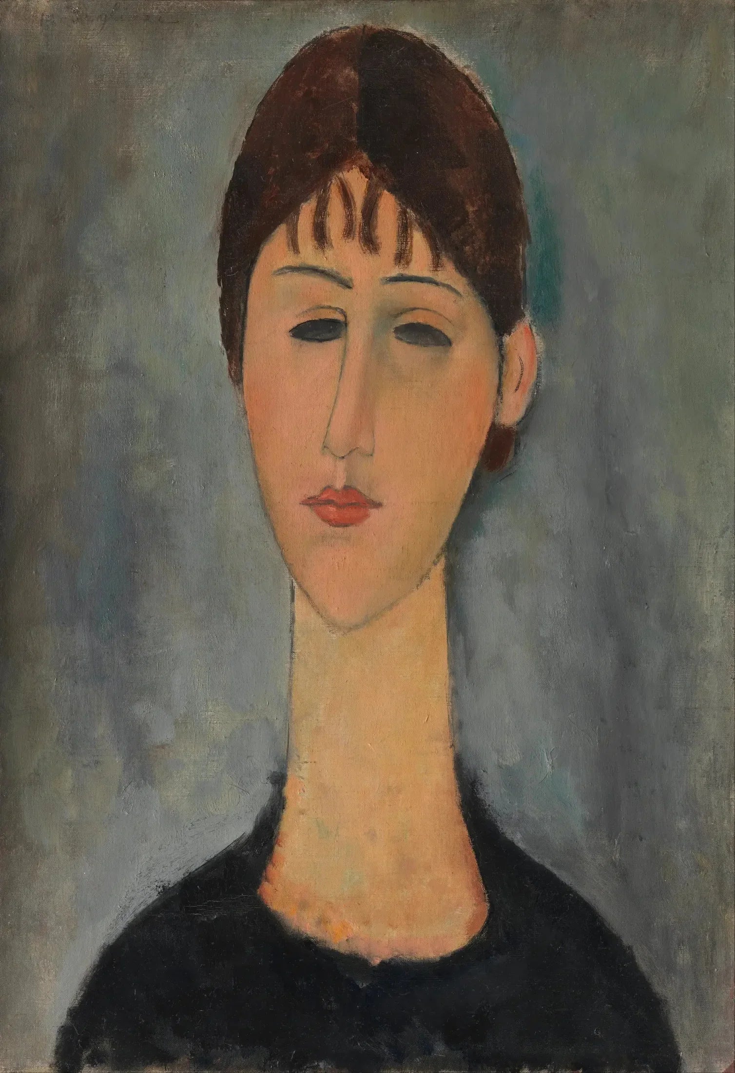 Jeune femme - Amedeo Modigliani image 1 reproduction de peinture à l’huile