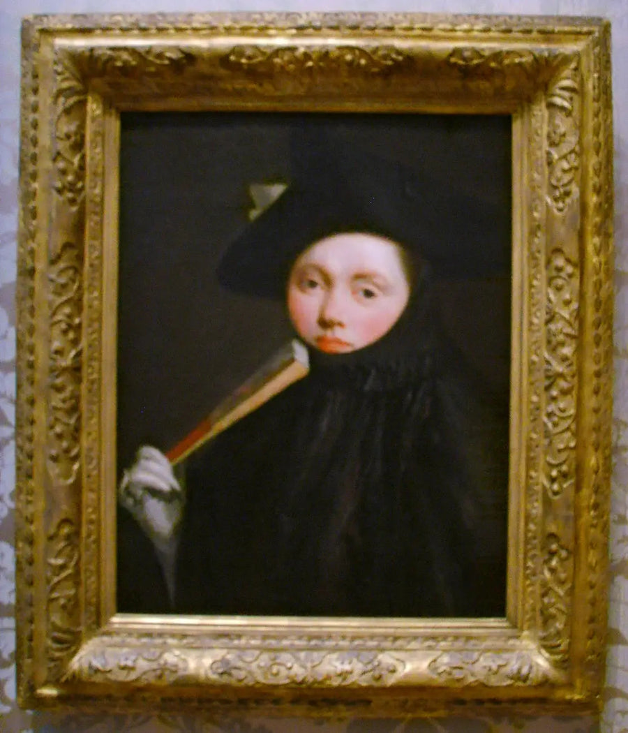 Ung kvinna med tricornhatt - Giovanni Battista Tiepolo