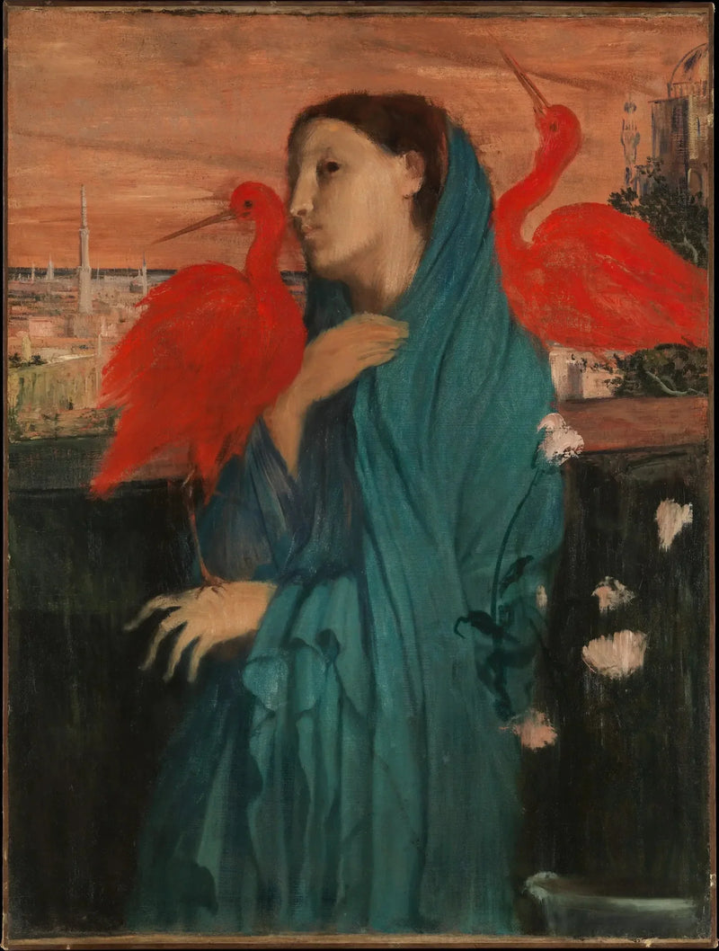 Ung kvinna med ibis - Edgar Degas
