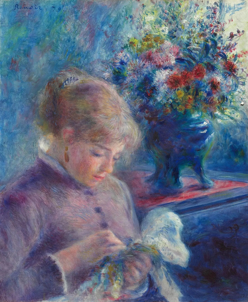 Ung Kvinna Kusin - Pierre-Auguste Renoir