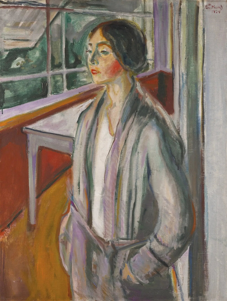 Ung Kvinna i Verandan - Edvard Munch