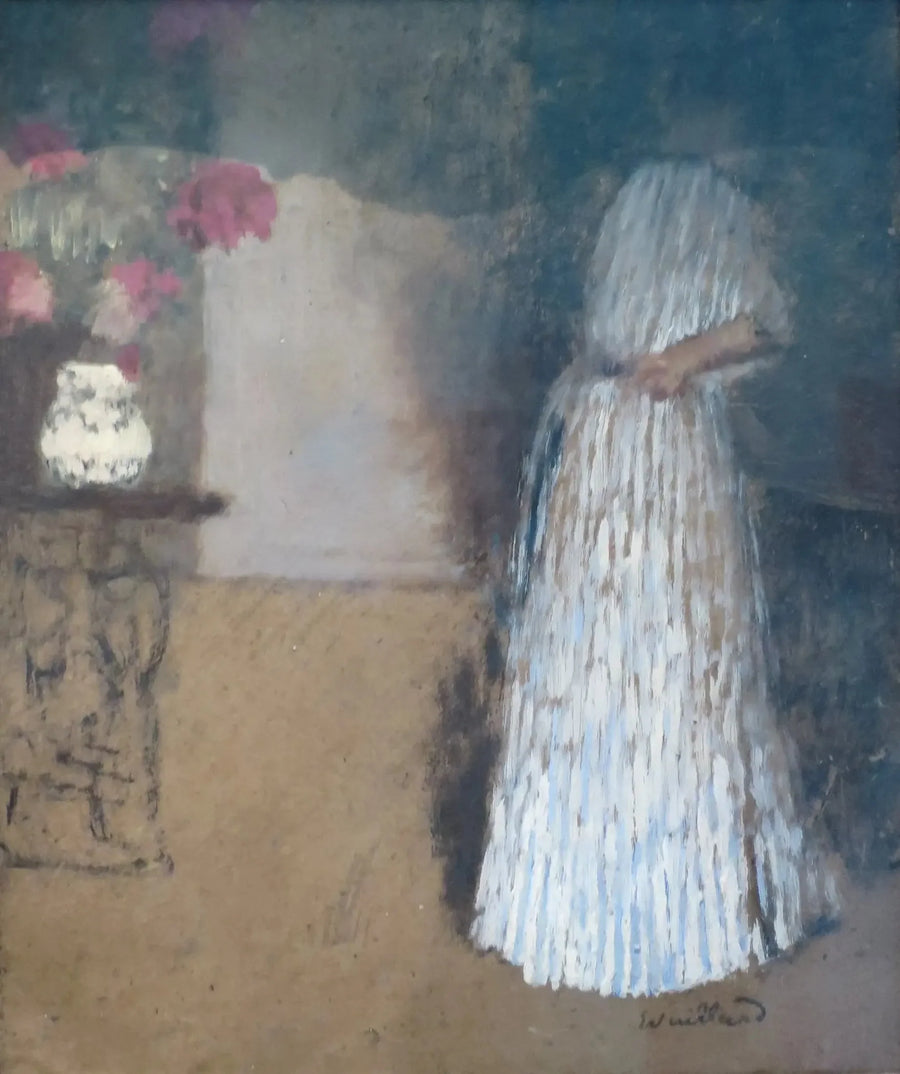 Ung kvinna i ett rum - Édouard Vuillard