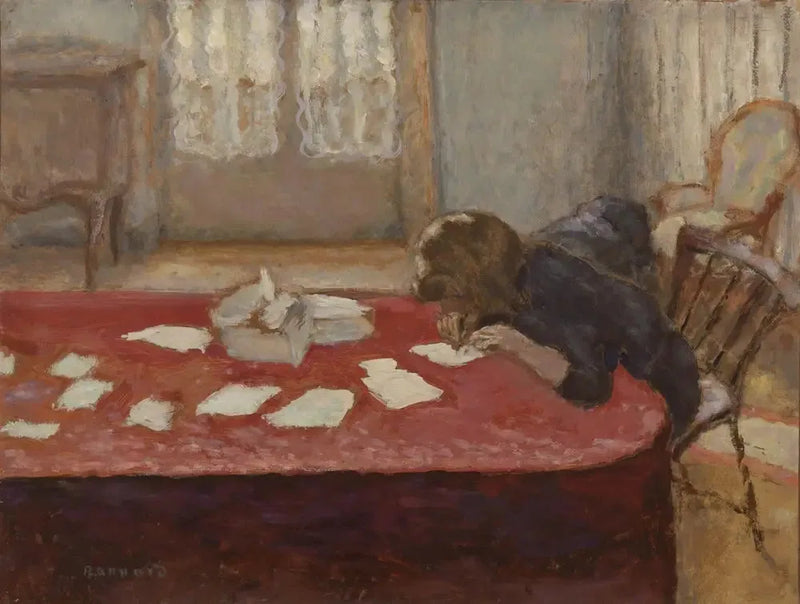 Ung kvinna skriver - Pierre Bonnard