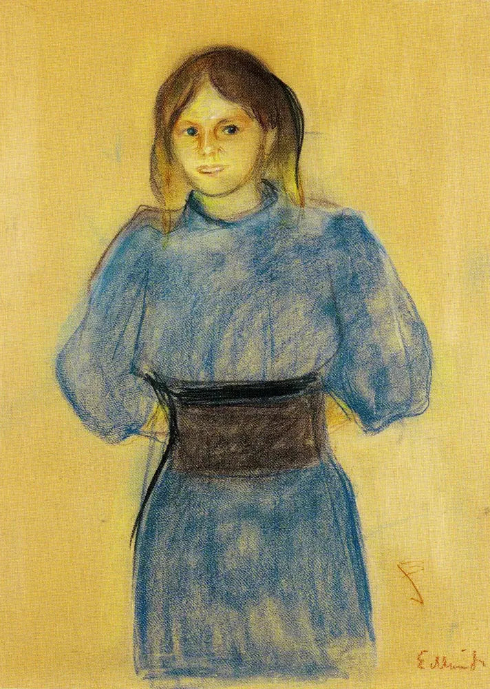 Ung Kvinna i blått - Edvard Munch