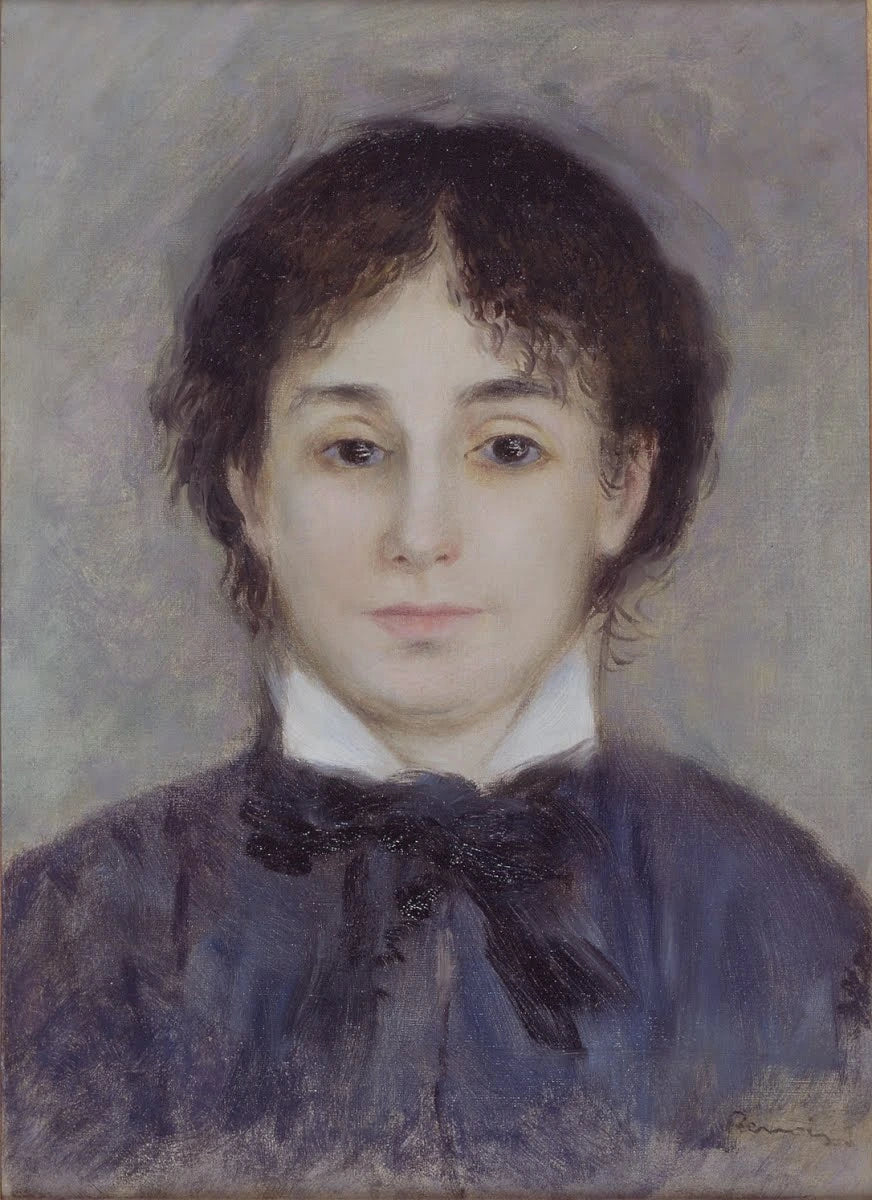 Ung kvinna i blått - Pierre-Auguste Renoir