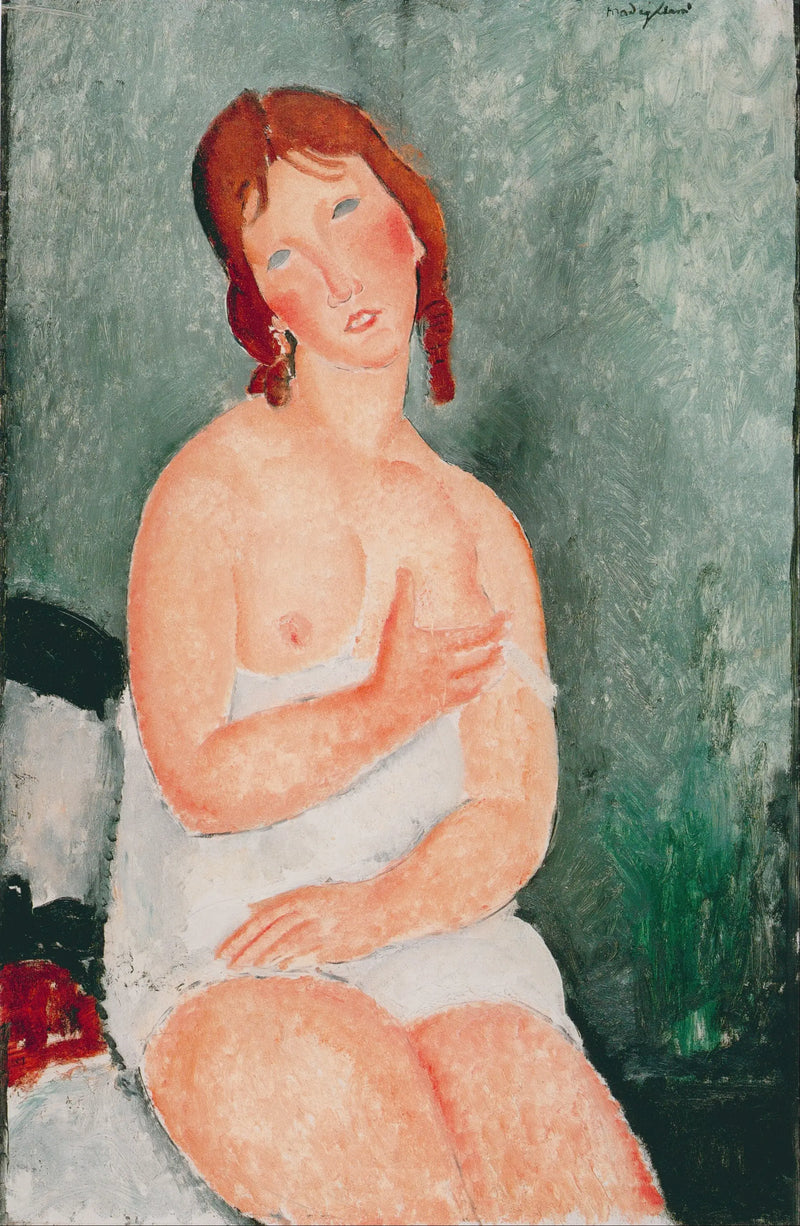 Ung kvinna i skjorta - Amedeo Modigliani