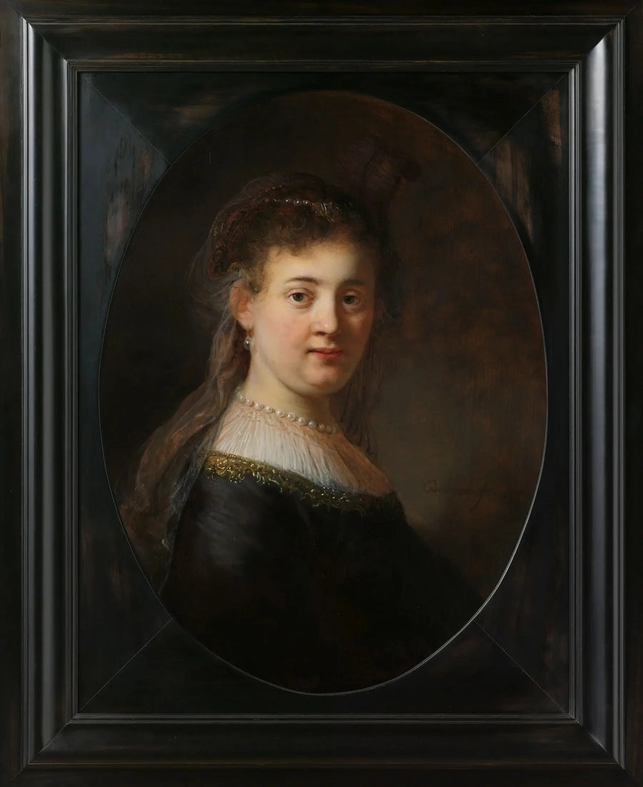 Ung kvinna i fantastisk kostym - Rembrandt