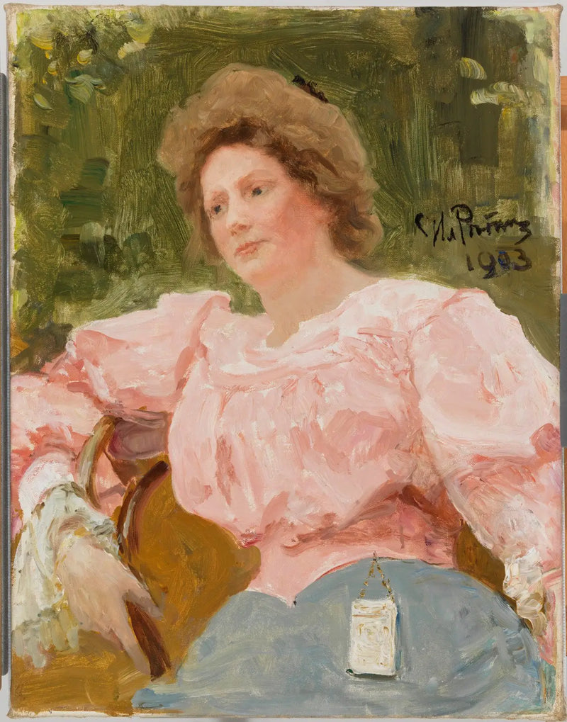 Ung kvinna i rosa - Ilya Repin