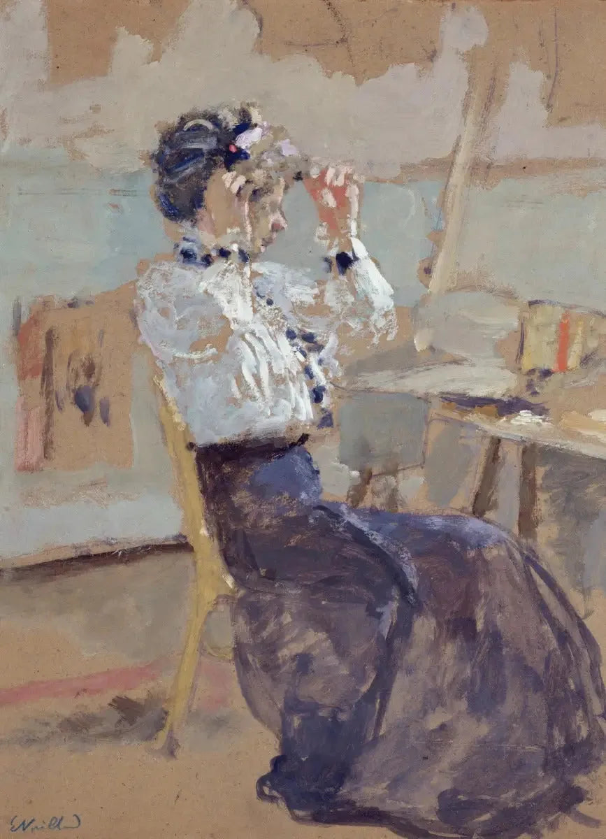 Ung kvinna bär en hatt - Édouard Vuillard