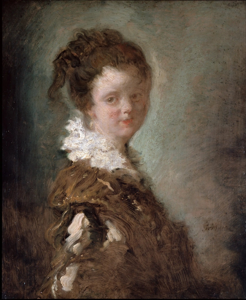 Ung kvinna - Jean-Honoré Fragonard