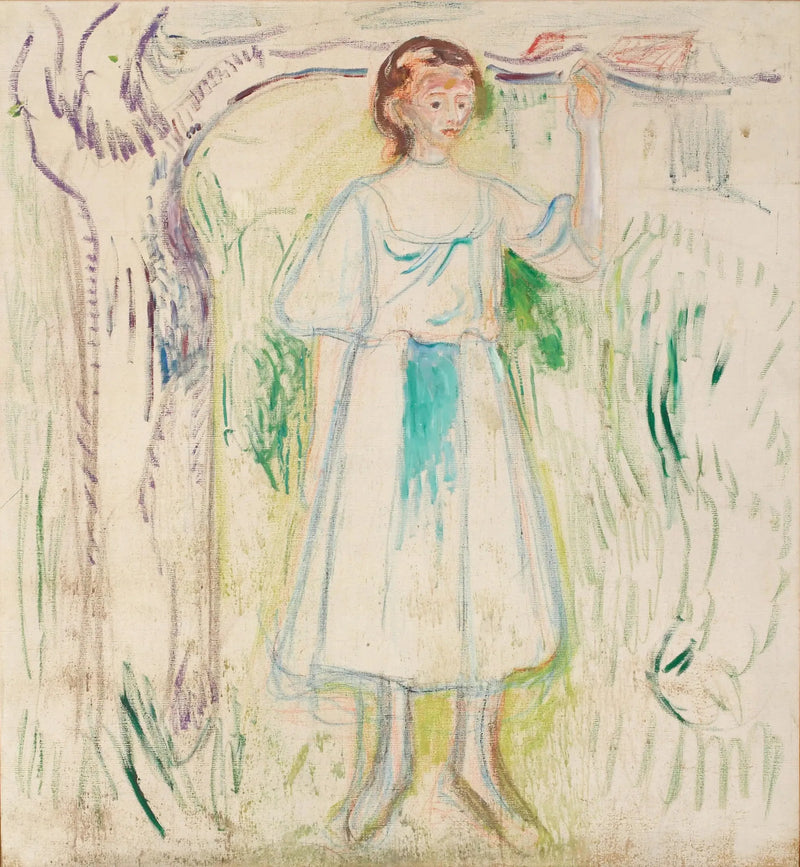 Ung kvinna under ett träd - Edvard Munch