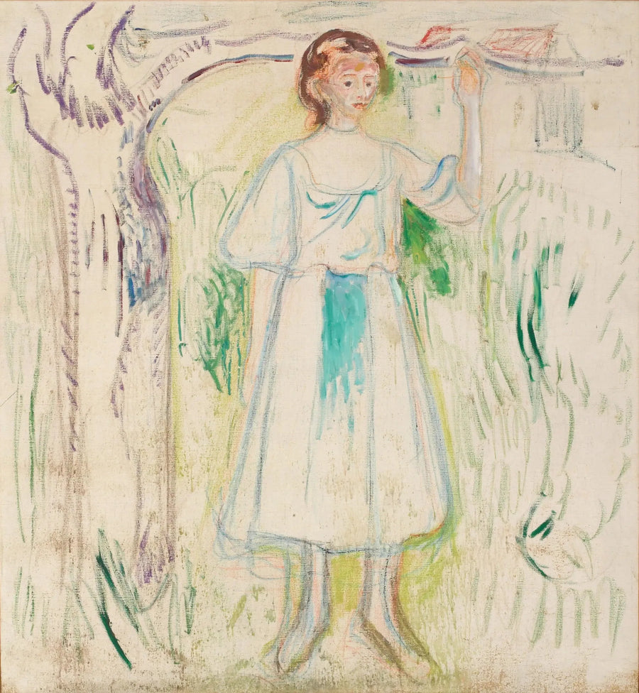 Ung kvinna under ett träd - Edvard Munch