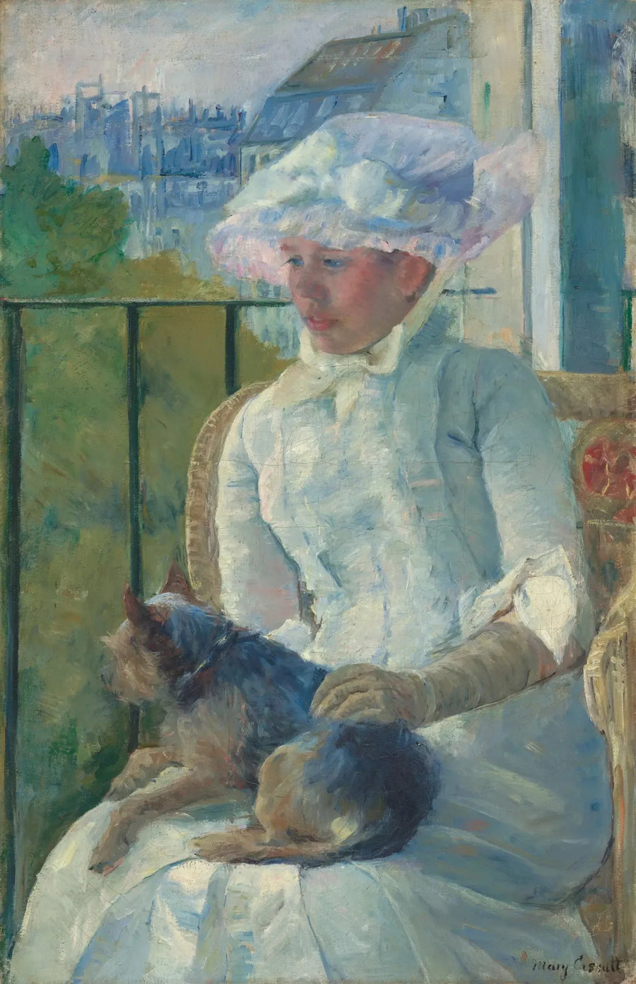 Ung kvinna vid fönstret - Mary Cassatt