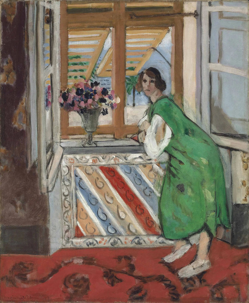 Ung kvinna i maurisk stil, grön klänning - Henri Matisse