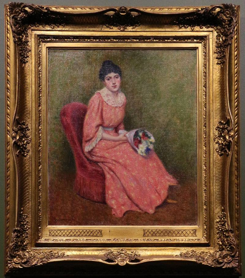 Ung flicka med blomsterbukett - Federico Zandomeneghi