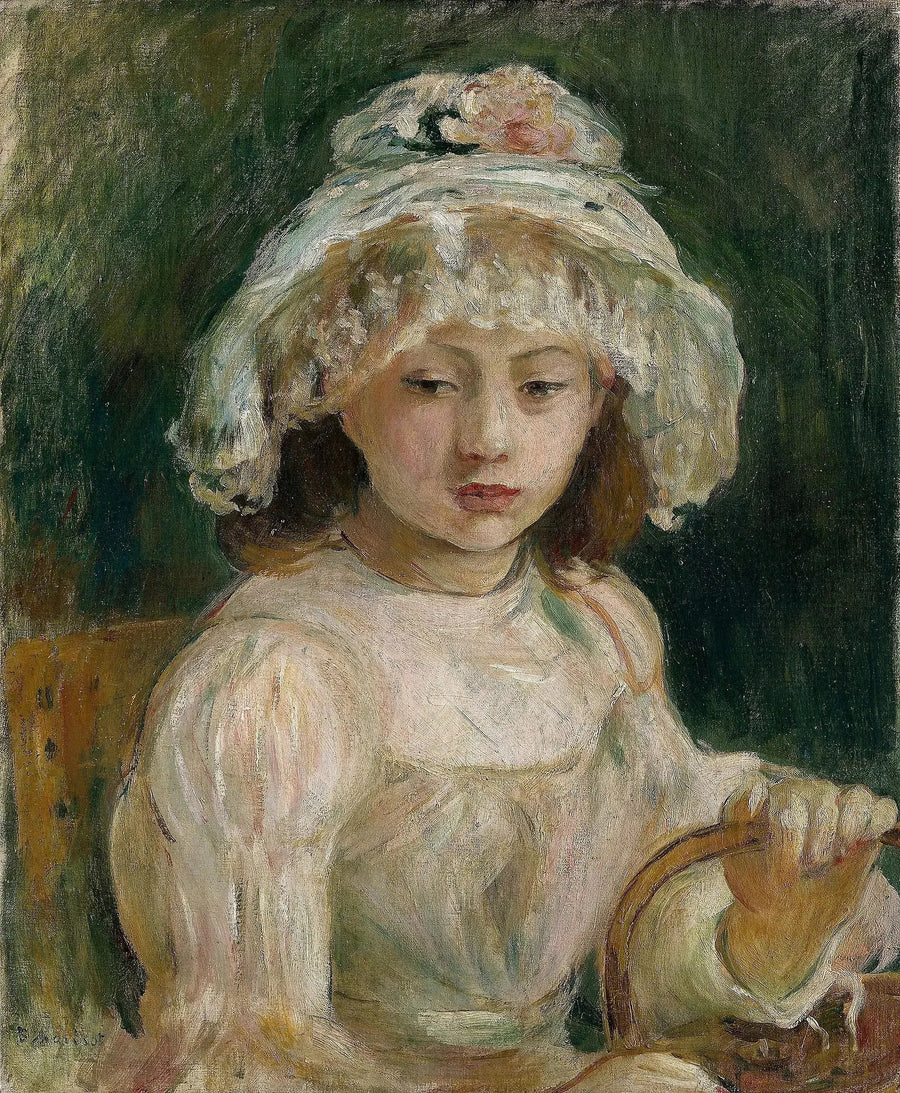 Ung kvinna med hatt - Berthe Morisot