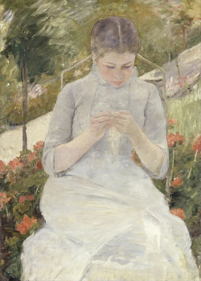 Ung Flicka i Trädgården - Mary Cassatt