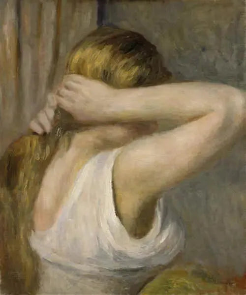 Ung kvinna med uppsträckta armar - Pierre-Auguste Renoir