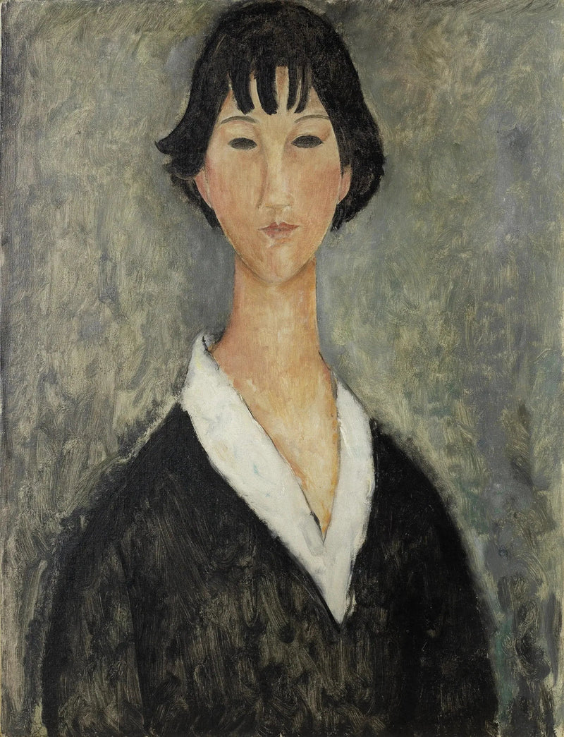 Ung kvinna med svart hår - Amedeo Modigliani