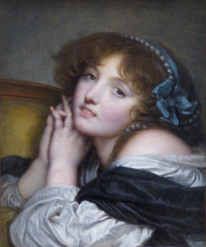 Ung flicka med sammanfogade händer - Jean-Baptiste Greuze
