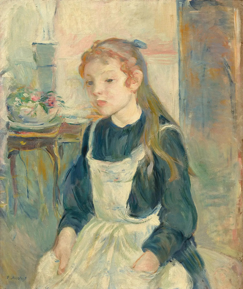Ung kvinna med förkläde - Berthe Morisot
