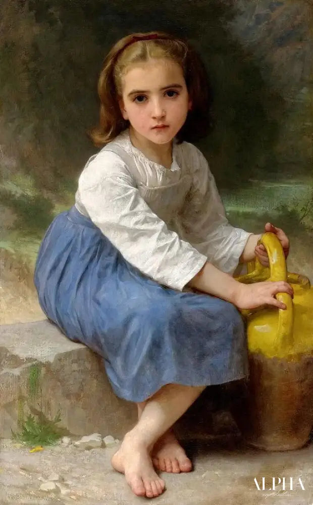 Jeune fille avec une cruche - William Bouguereau - Reproductions de tableaux et peintures haut de gamme