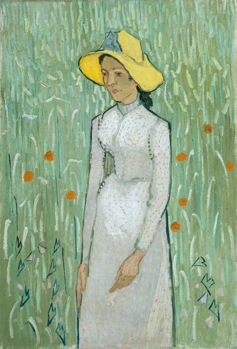Ung kvinna i vitt - Vincent van Gogh
