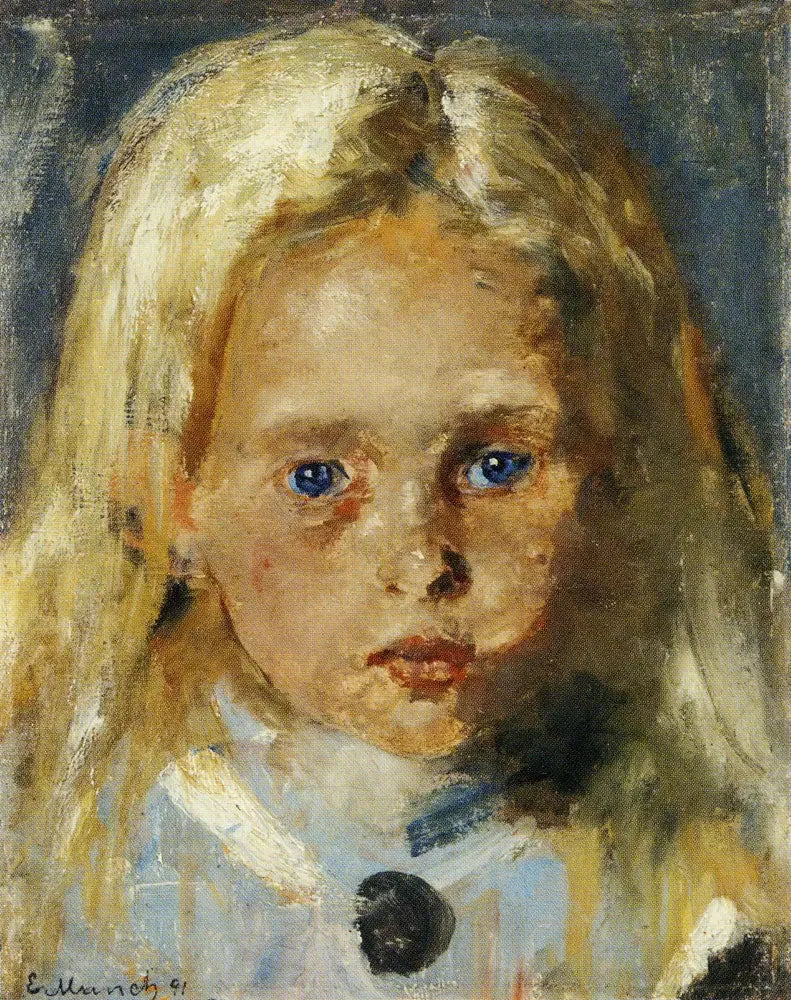 Ung blond flicka - Edvard Munch