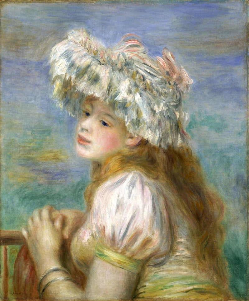 Ung Flicka med Spetsfrisyr - Pierre-Auguste Renoir