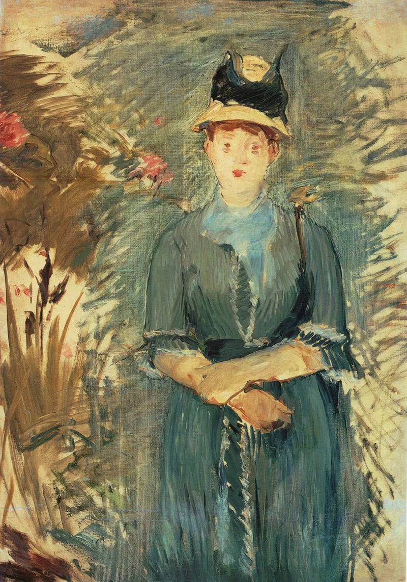 Ung kvinna i blommor - Édouard Manet