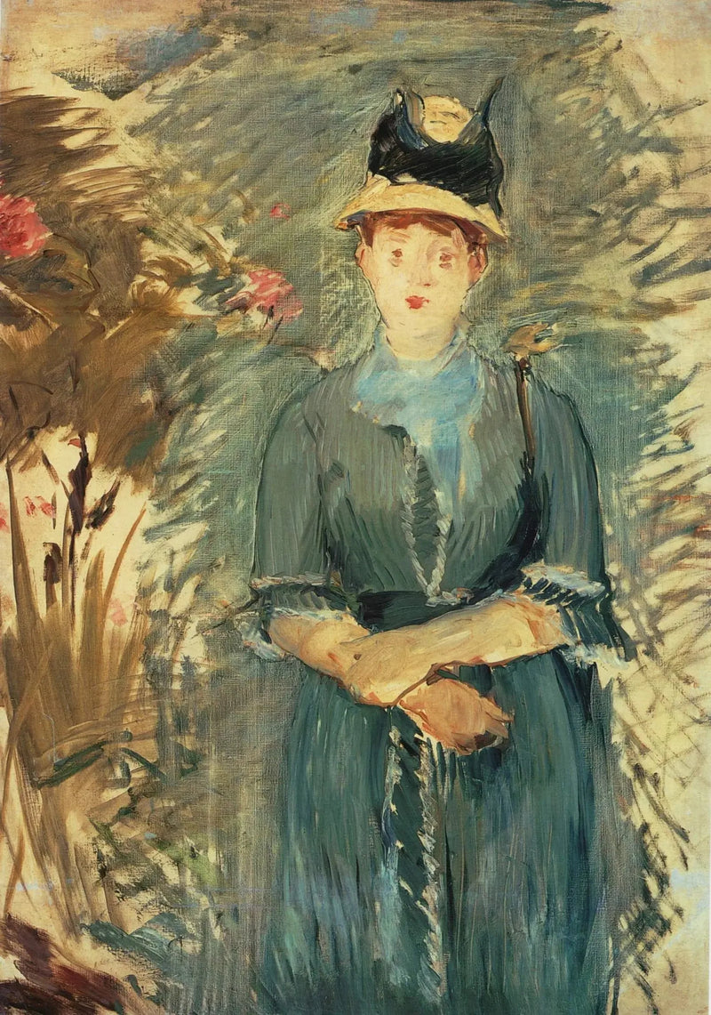 Ung kvinna i blommor - Édouard Manet