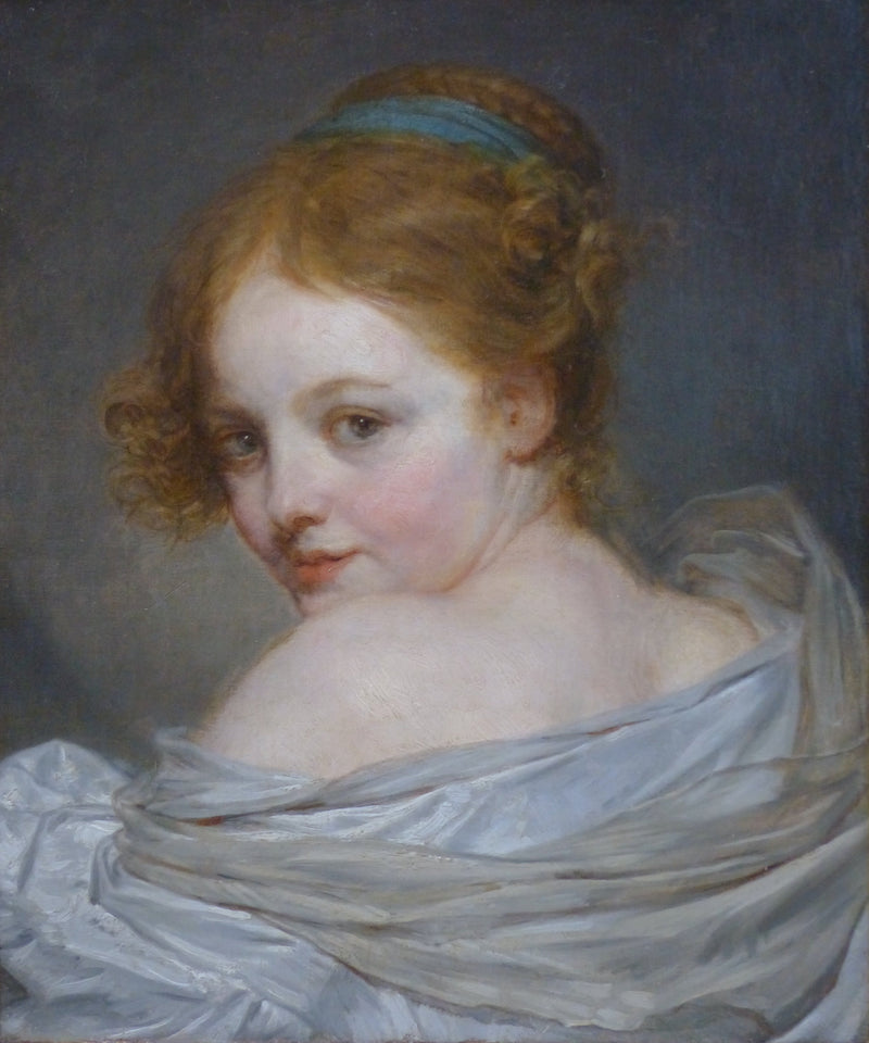 Ung flicka bakifrån - Jean-Baptiste Greuze