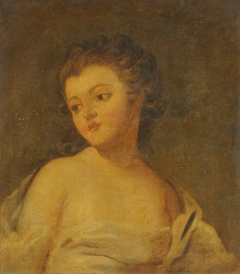 Ung flicka, draperad i en klänning - Joshua Reynolds