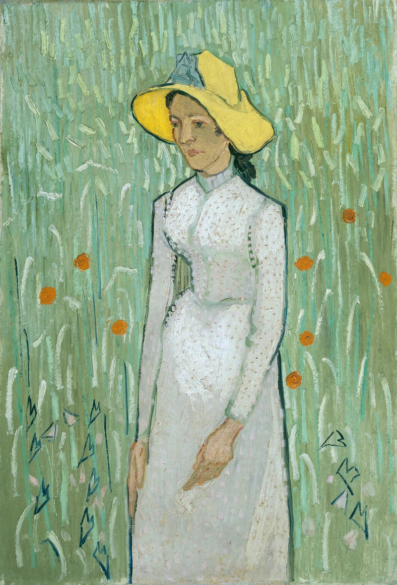 Ung kvinna i vitt - Vincent van Gogh