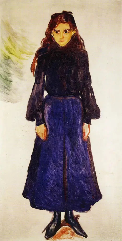 Ung kvinna i blått - Edvard Munch
