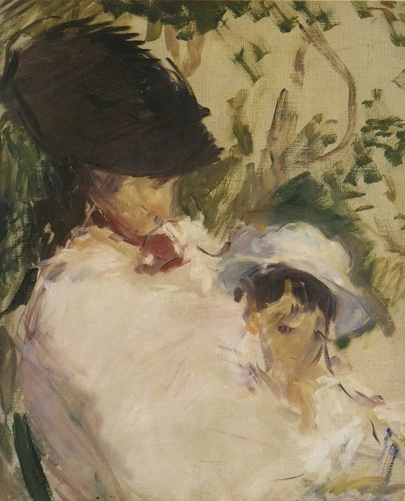 Ung kvinna och barn - Édouard Manet