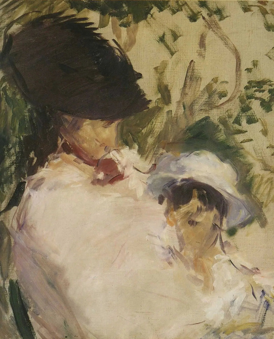 Ung kvinna och barn - Édouard Manet