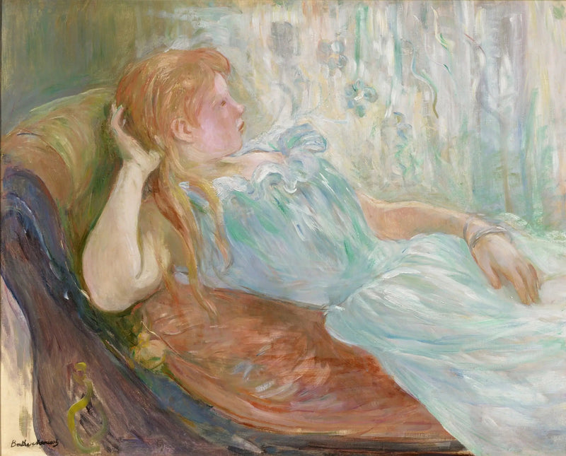 Ung flicka liggande - Berthe Morisot