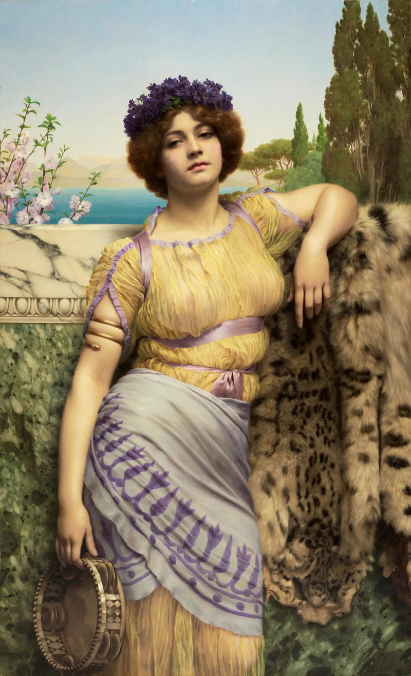 Ung ionisk flicka som dansar - John William Godward