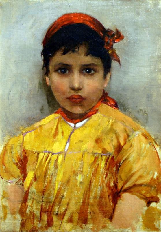 Ung judisk flicka, Tunis - Willard Metcalf