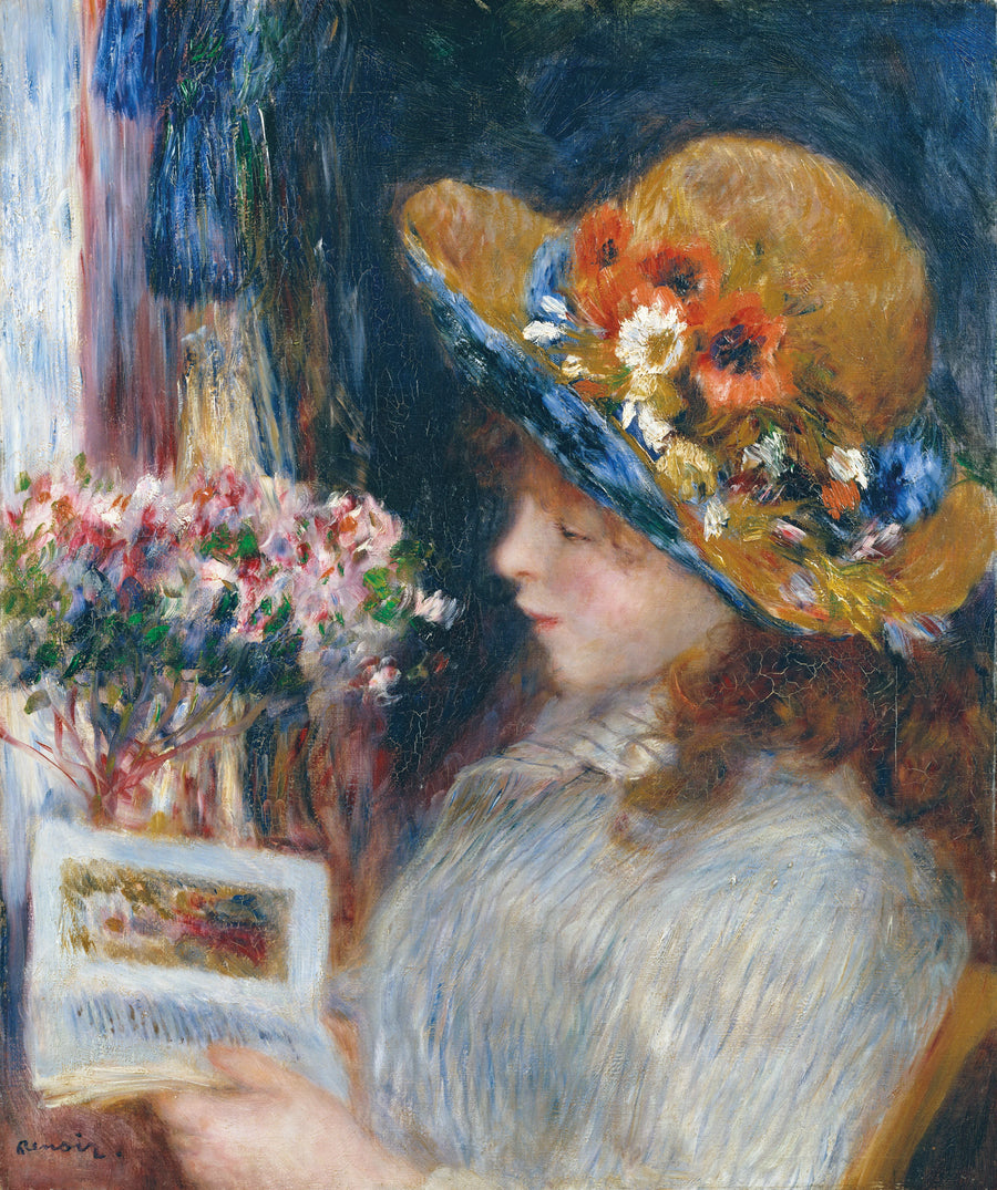 Ung kvinna som läser - Pierre-Auguste Renoir