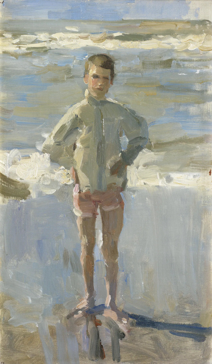 Ung pojke på stranden - Isaac Israëls
