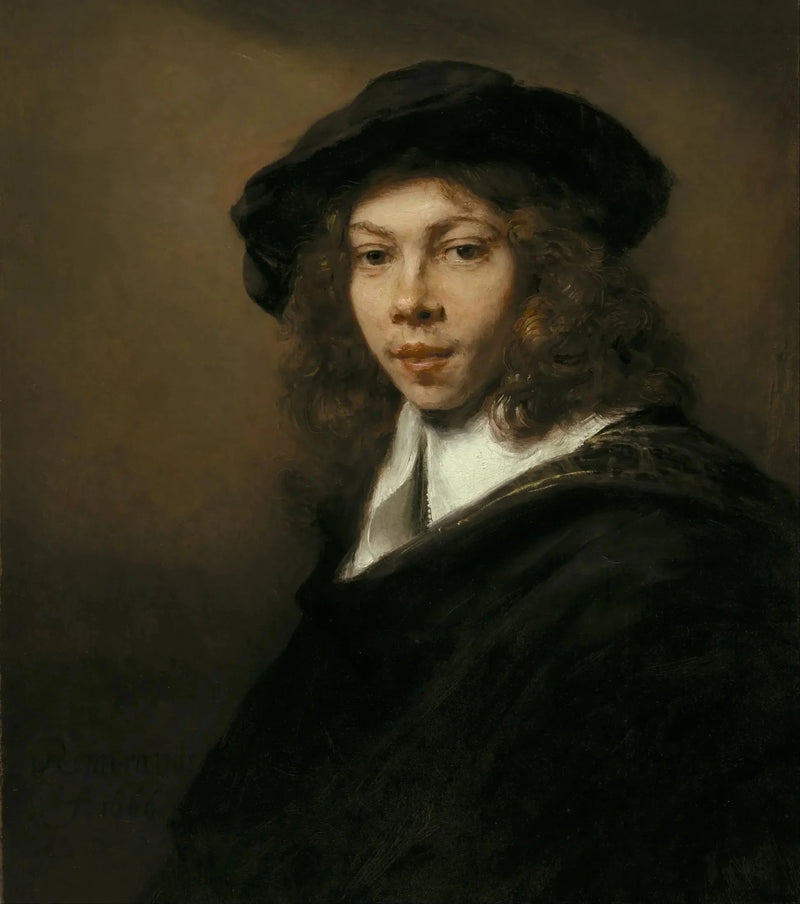 Ungdom med svart mössa - Rembrandt